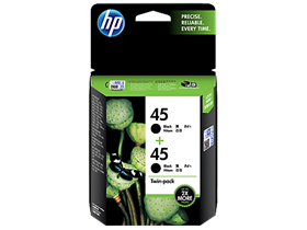 HP 45 2-pack Black Original Ink Cartridges (CC625AA)