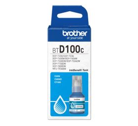 Mực in Brother BTD100C Cyan – Mực xanh chính hãng cho máy in phun Brother dòng T-Series