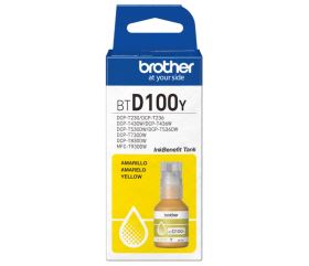 Mực in Brother BTD100Y Yellow – Mực vàng chính hãng cho máy in phun Brother dòng T-Series