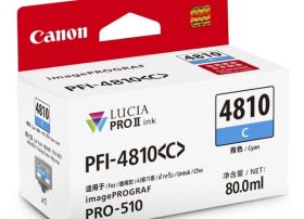 Mực in Canon PFI-4810C Cyan – Xanh dương 80ml cho máy in Canon imagePROGRAF PRO-510