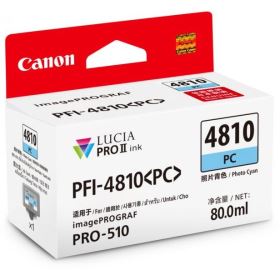 Mực in Canon PFI-4810PC Photo Cyan – Xanh dương nhạt 80ml cho máy in Canon imagePROGRAF PRO-510