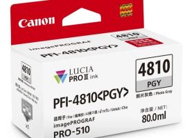 Mực in Canon PFI-4810PGY Photo Gray – Xám nhạt 80ml cho máy in Canon imagePROGRAF PRO-510