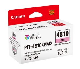 Mực in Canon PFI-4810PM Photo Magenta – Hồng nhạt 80ml cho máy in Canon imagePROGRAF PRO-510