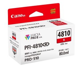 Mực in Canon PFI-4810R Red – Đỏ 80ml cho máy in Canon imagePROGRAF PRO-510