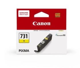 Mực in Canon CLI-731Y Yellow – Mực màu vàng chính hãng cho Canon PIXMA TS8870, in ảnh sống động, sắc nét