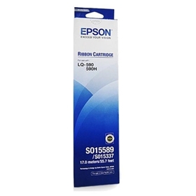 Ruy băng mực đen Black Ribbon Epson LQ-590 (S015589) – Chính hãng, độ bền cao