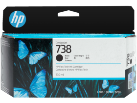 Mực in HP 738B 130-ml Black DesignJet Ink Cartridge (498P2A)