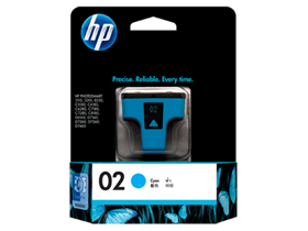 HP 02 Cyan Original Ink Cartridge (C8771WA)
