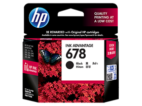 HP 678 Black Original Ink Advantage Cartridge (CZ107AA)