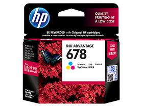 HP 678 Tri-color Original Ink Advantage Cartridge (CZ108AA)