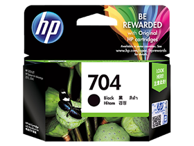 HP 704 Black Original Ink Advantage Cartridge (CN692AA)
