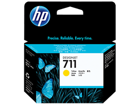 Mực in phun HP 711 Yellow 29ml – Cartridge CZ132A, chính hãng cho máy HP DesignJet