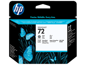 HP 72 Gray and Photo Black DesignJet Printhead (C9380A)