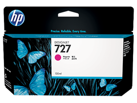 HP 727 130-ml Magenta DesignJet Ink Cartridge (B3P20A)