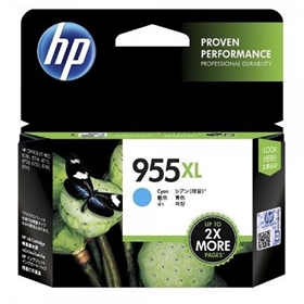 HP 955XL High Yield Cyan Original Ink Cartridge (L0S63AA)