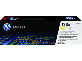 HP 128A Yellow Original LaserJet Toner Cartridge (CE322A)
