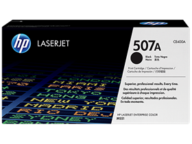 HP 507A Black Original LaserJet Toner Cartridge (CE400A)