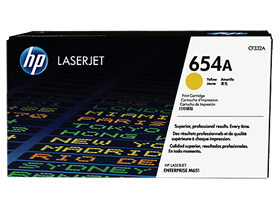 HP 654A Yellow Original LaserJet Toner Cartridge (CF332A)